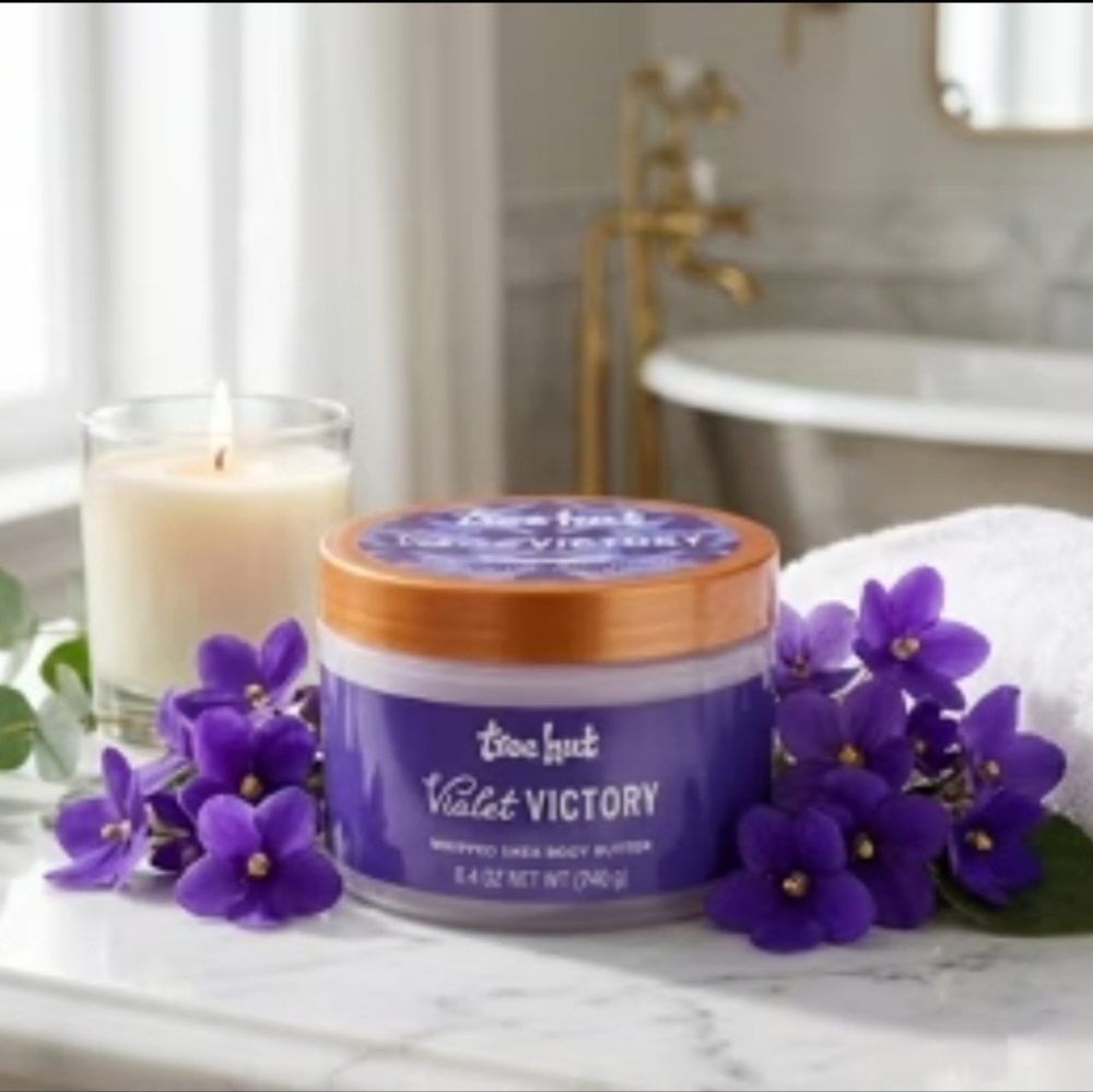 New Tree Hut Violet Victory Lightweight Whipped Shea Butter Body Lotion